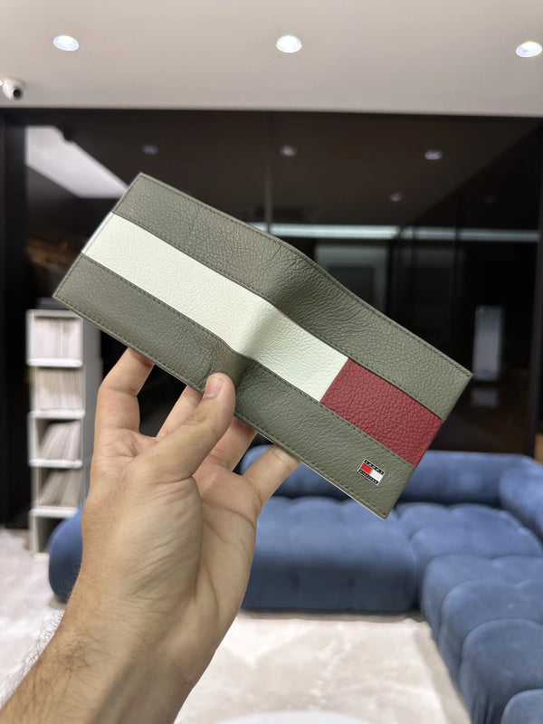 Tommy Hilfiger Premium Wallet Light Olive With Box t190