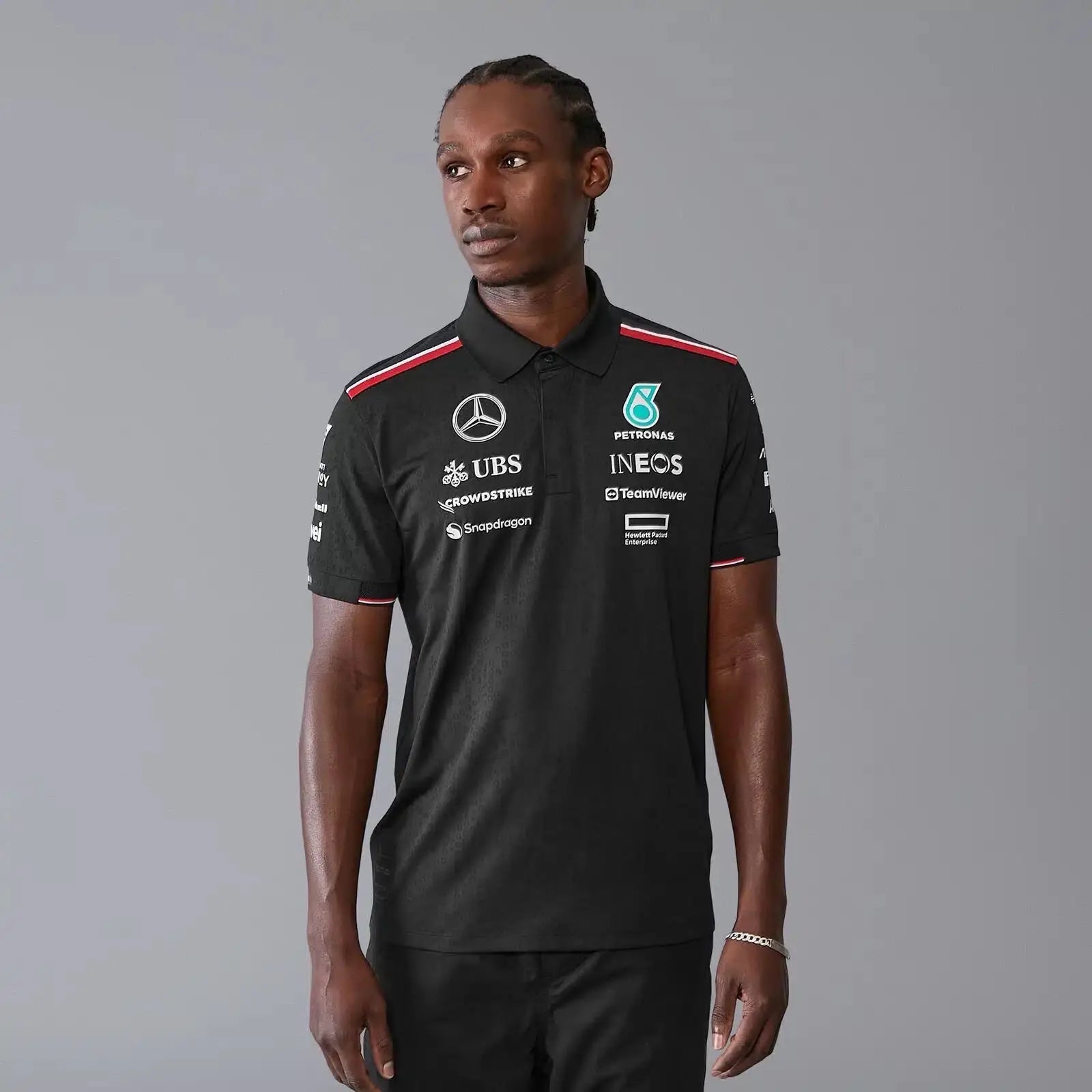 Tomm y Hilfiger Black Premium Polo T-shirt Secondary image
