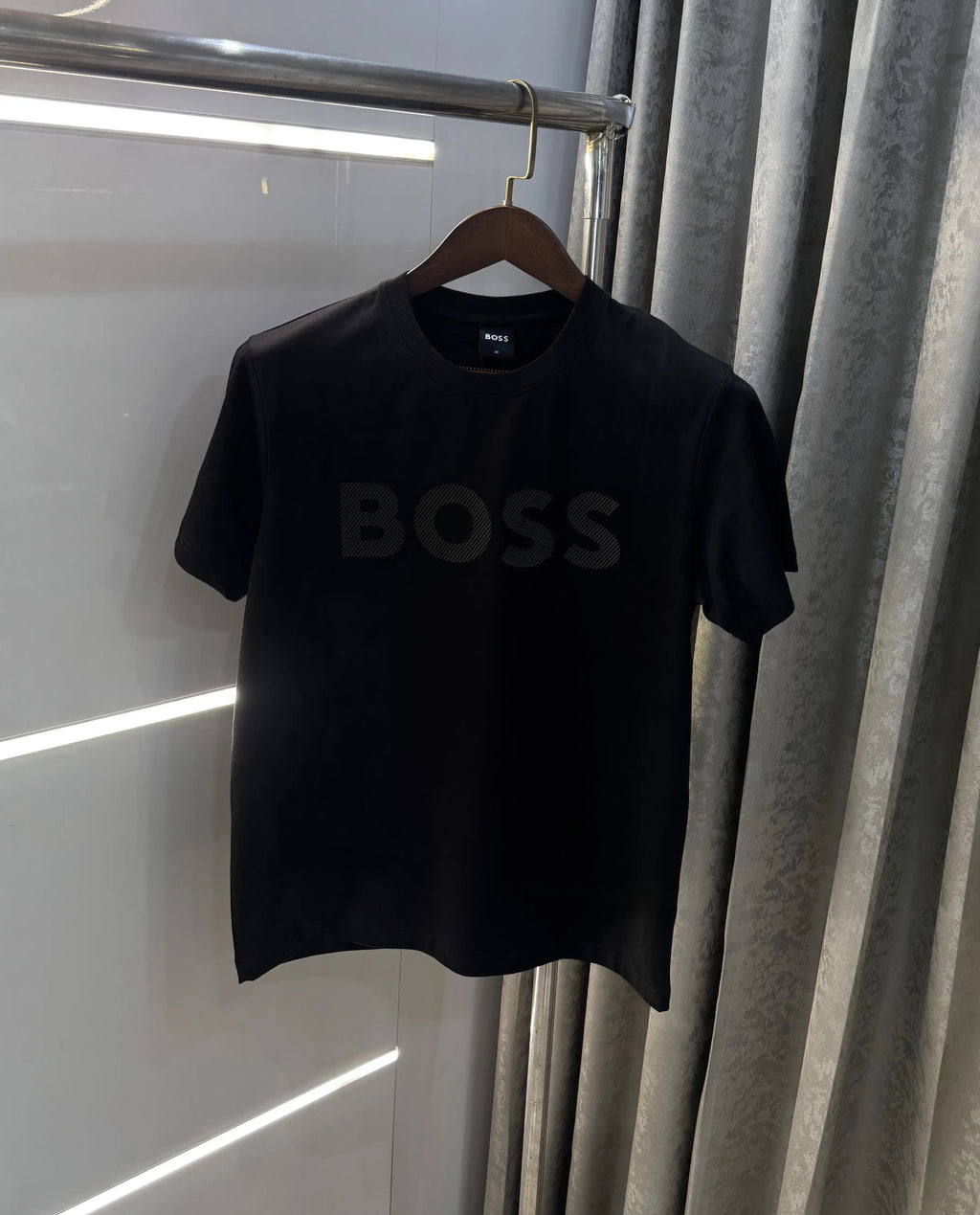 Hugo Bos s Black Embroidery Logo Premium T-Shirt