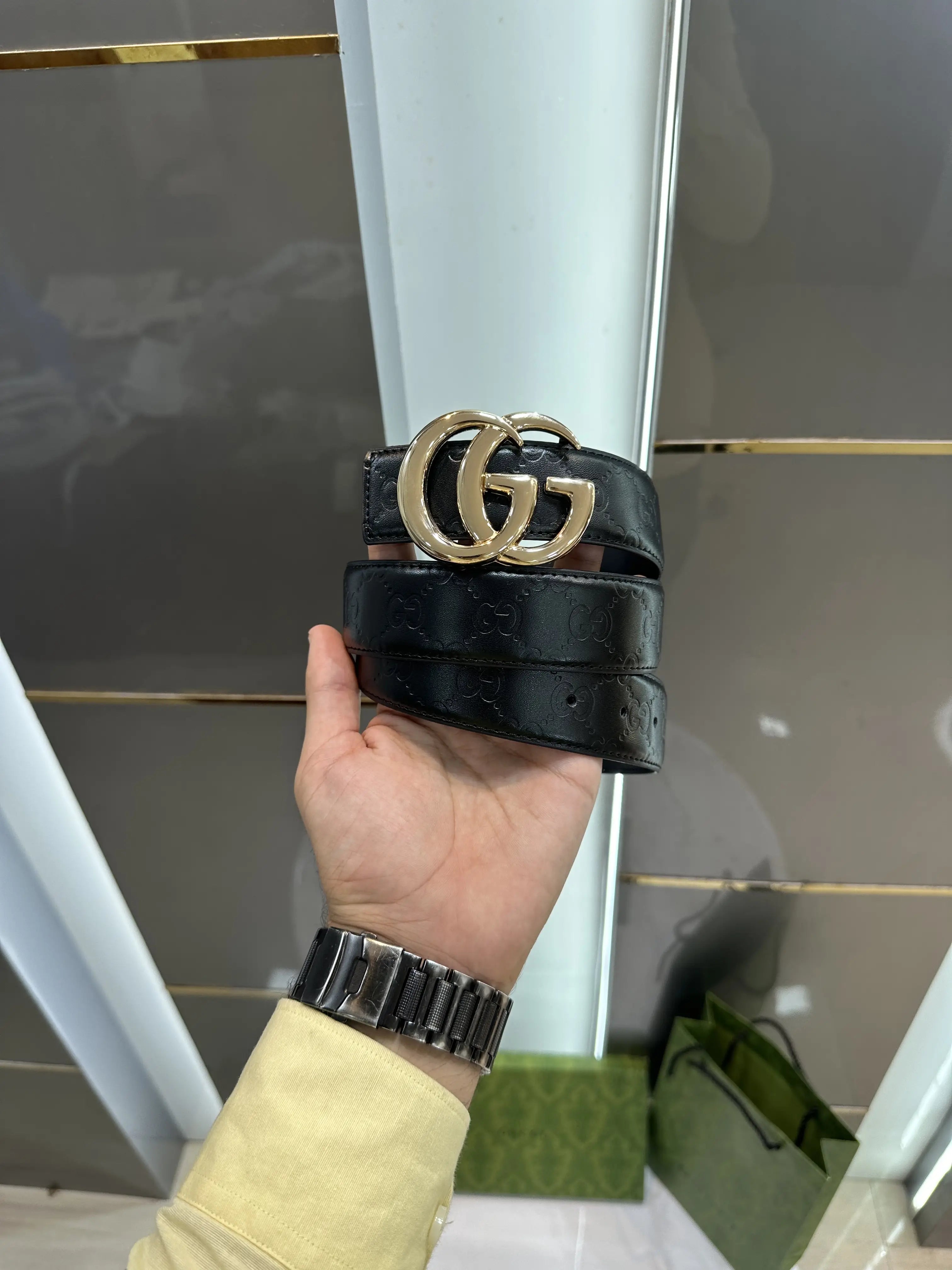 Gucc i Belt + Wallet Ultra Premium Combo With Box And Carry Bag g312