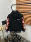 Amir_i Sleeve Snake Embroidered Patch Exclusive Wool Fabric Jacket Black (DN 615)