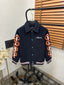 Amir_i Sleeve Snake Embroidered Patch Exclusive Wool Fabric Jacket Navy Blue (DN 615)