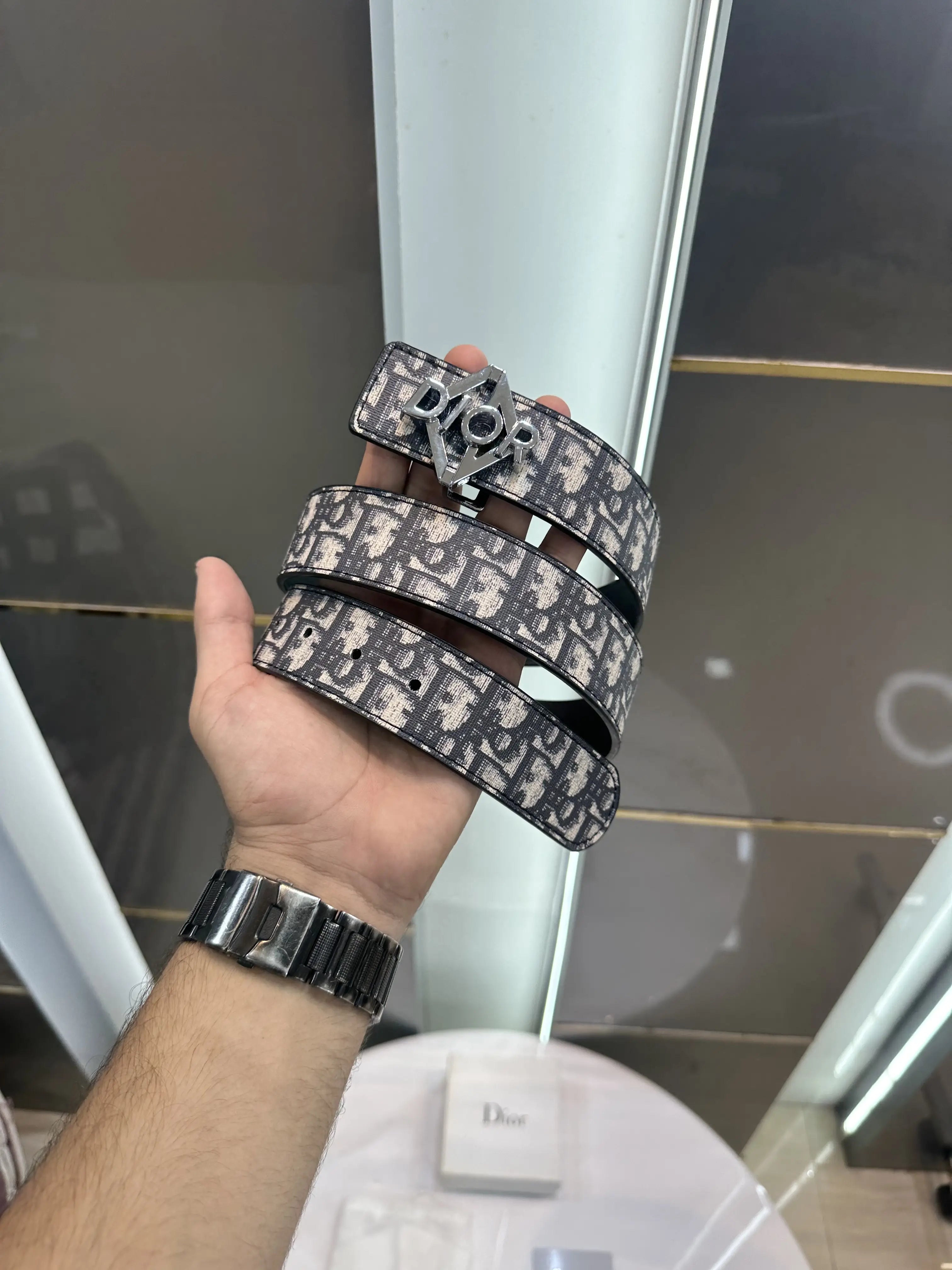 Dio r Printed Premium Imported Belt With Box d114