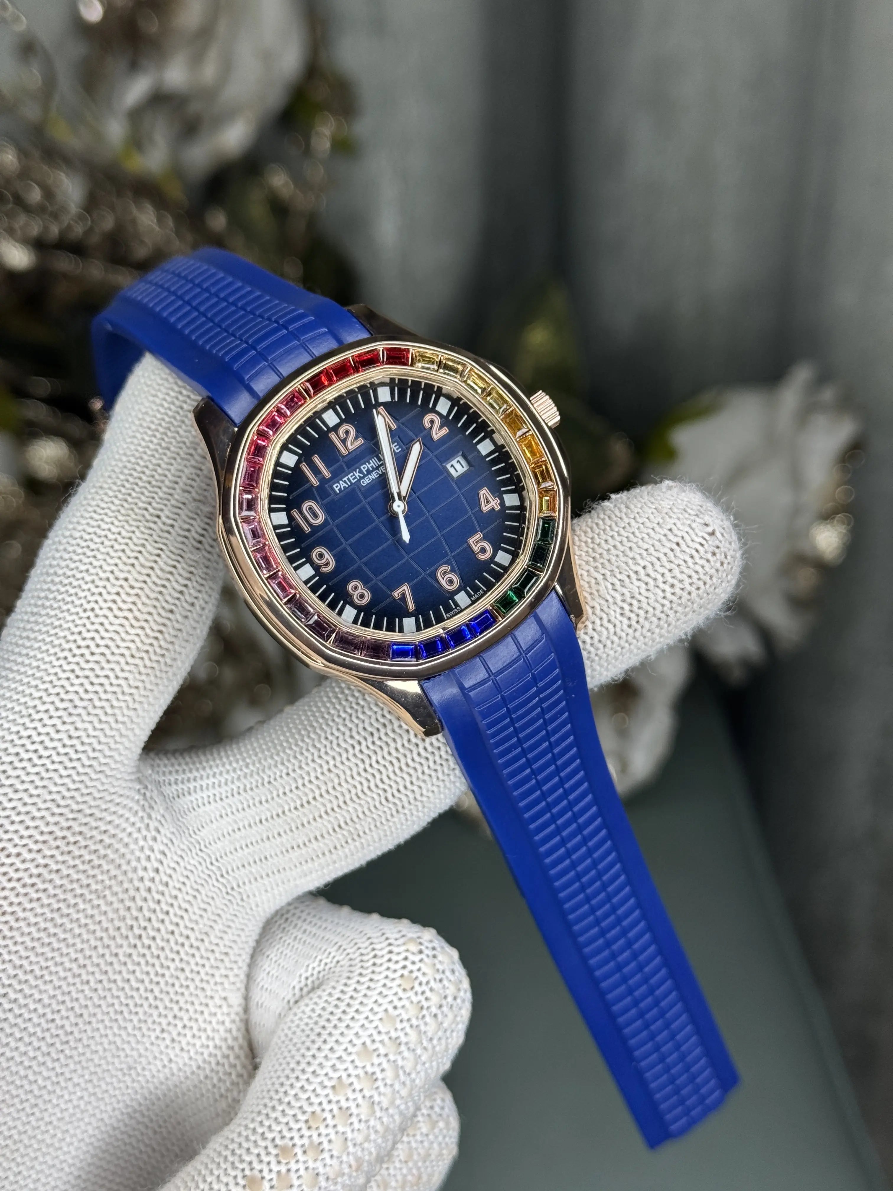 Patek Aquanaut Copper Blue Diamond Premium Watch Secondary image