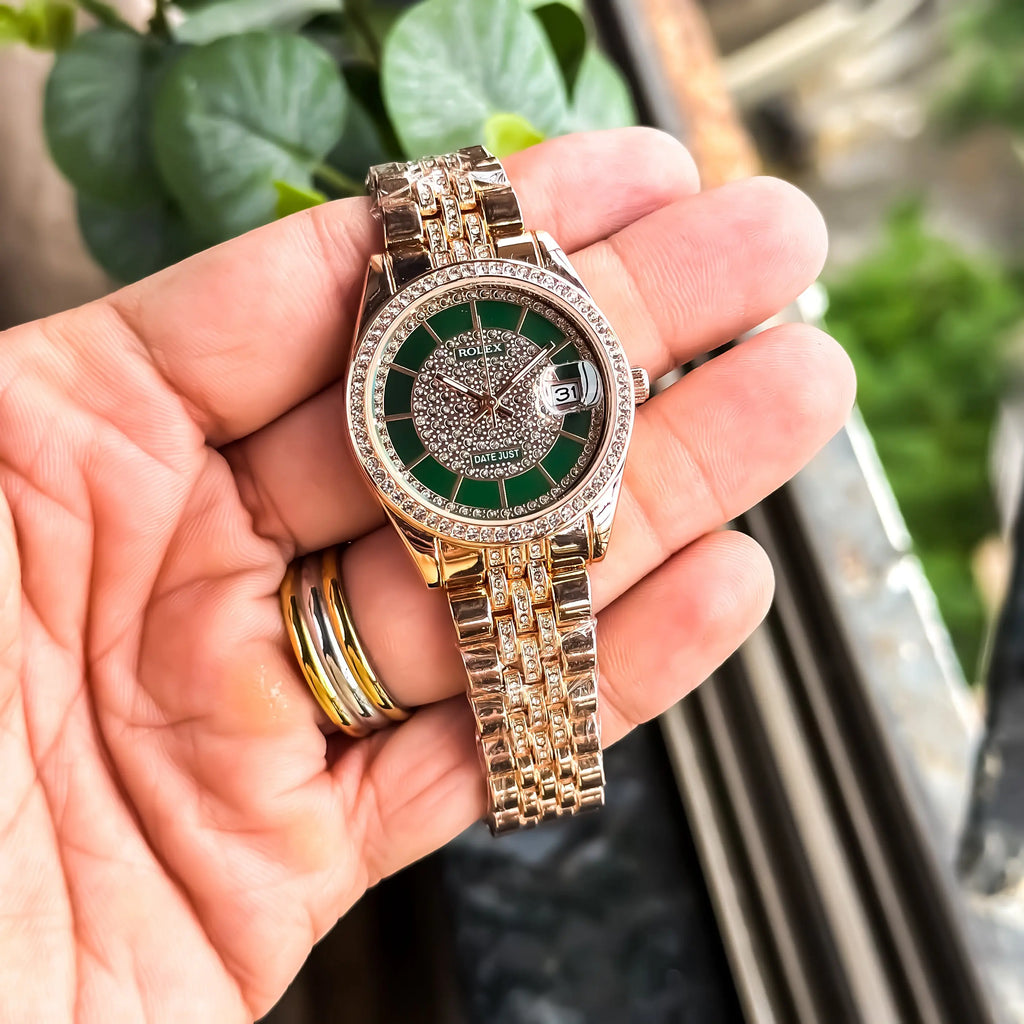 ROLEX_LADIES_ROSE_GREEN