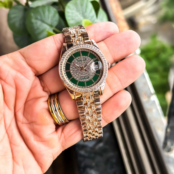 ROLEX_LADIES_ROSE_GREEN
