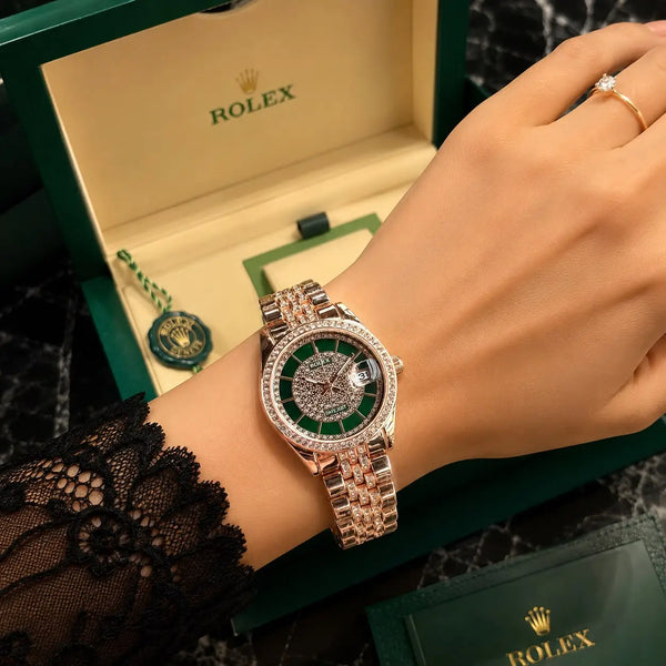 ROLEX_LADIES_ROSE_GREEN
