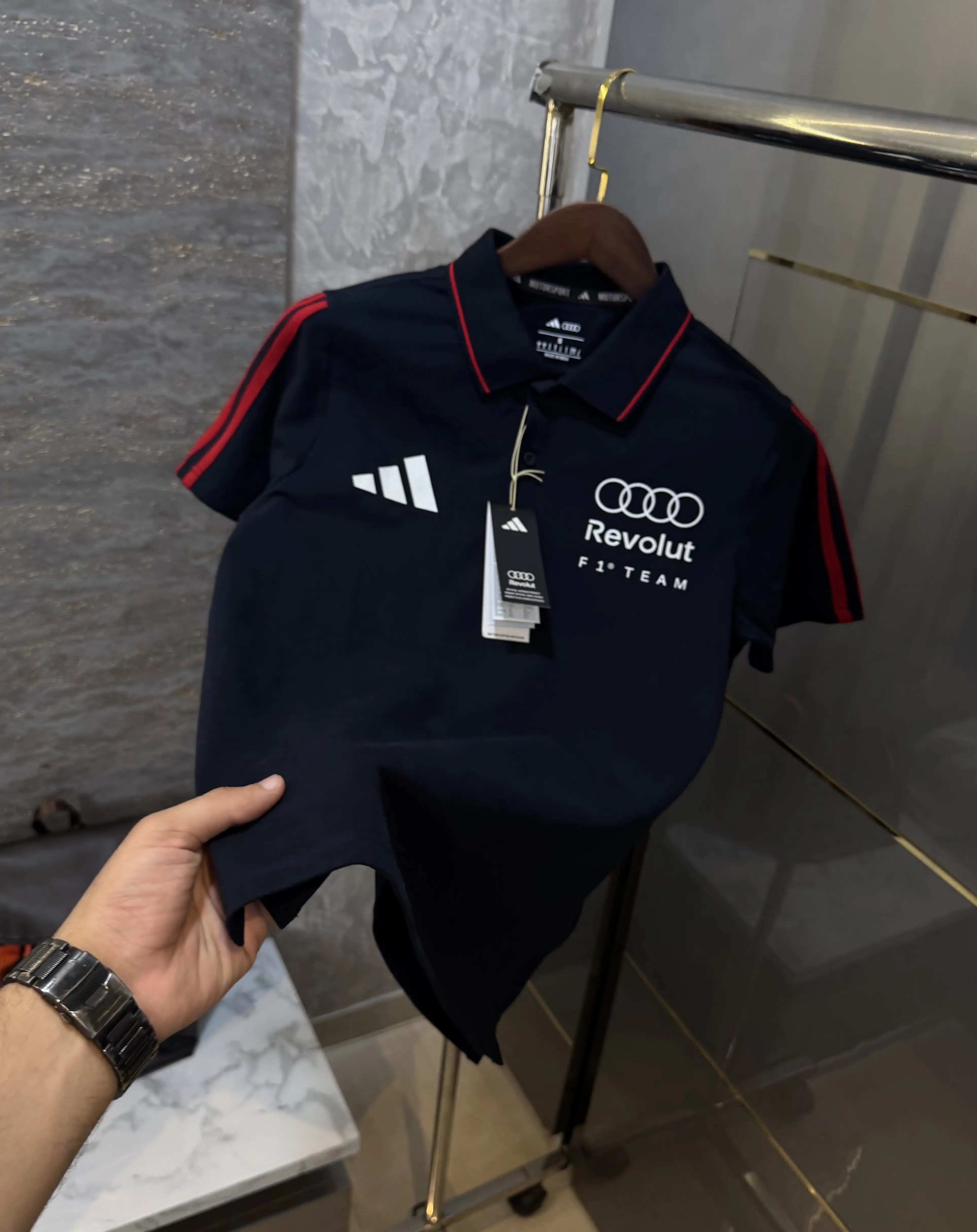 Adida s Navy Blue Collab Premium Polo T-shirt Main image