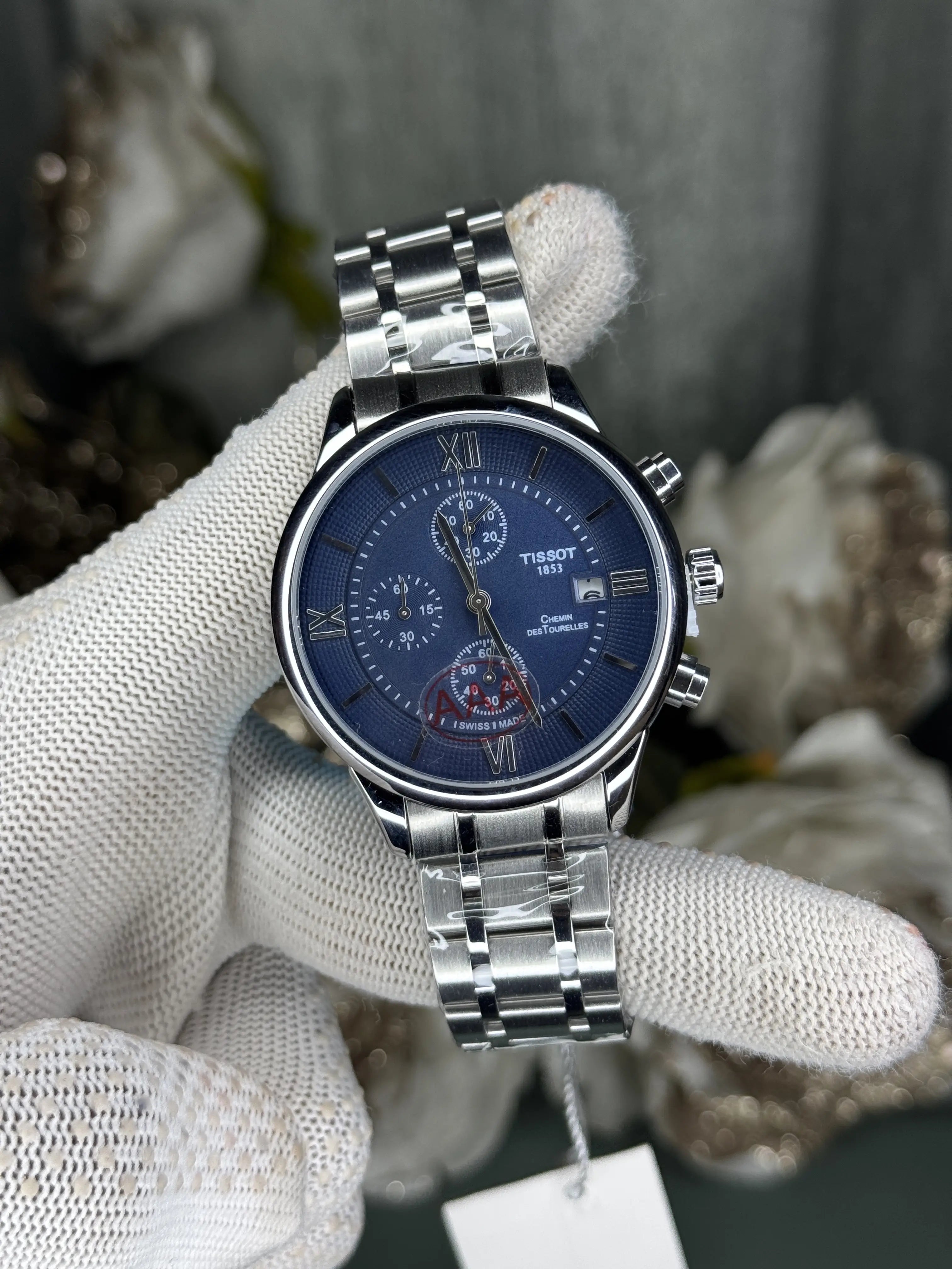 Tisso t Chemin Des Tourelles Blue Premium Chronograph Watch