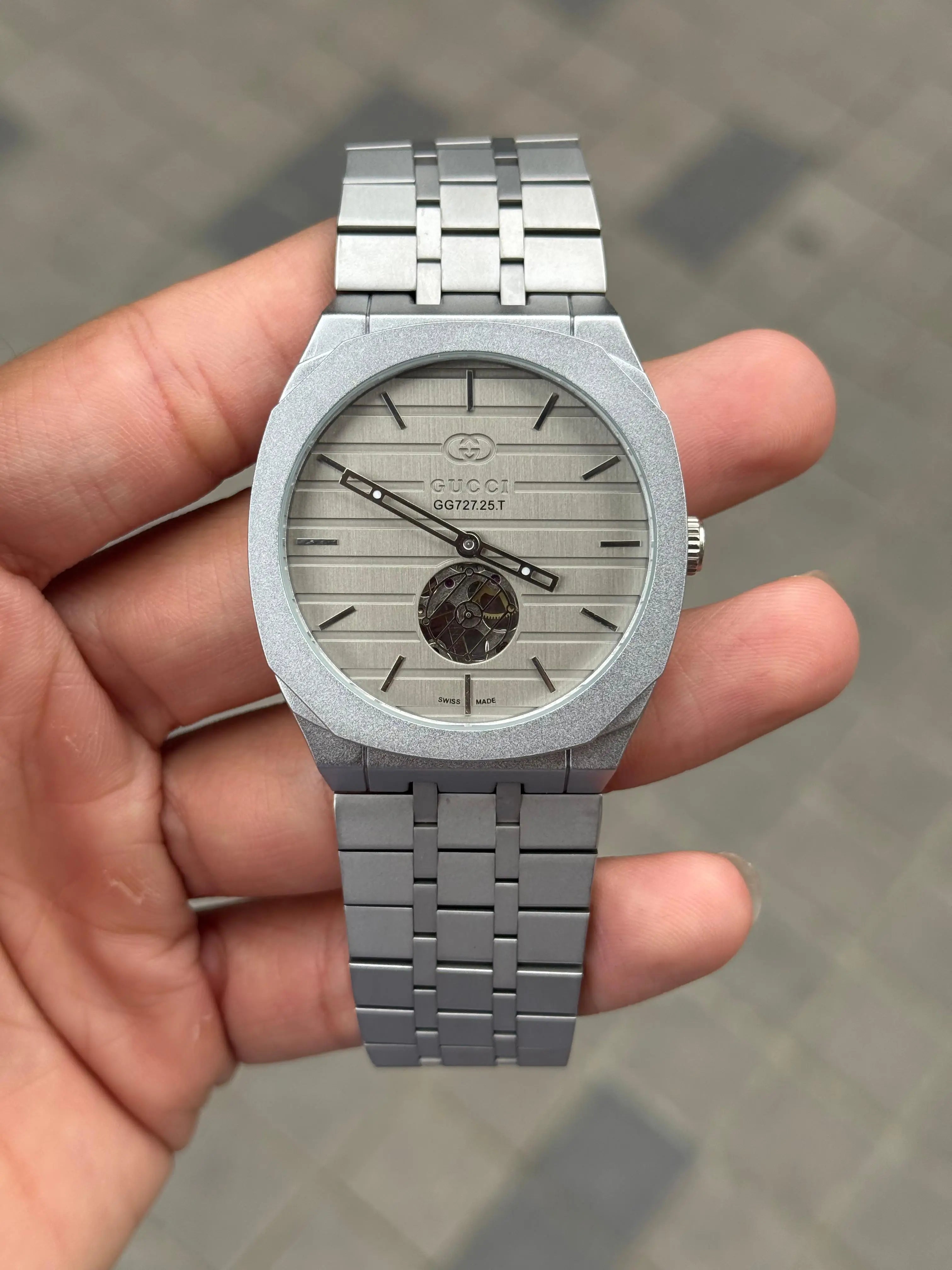 Gucci Tourbillon Automatic Silver Grey 