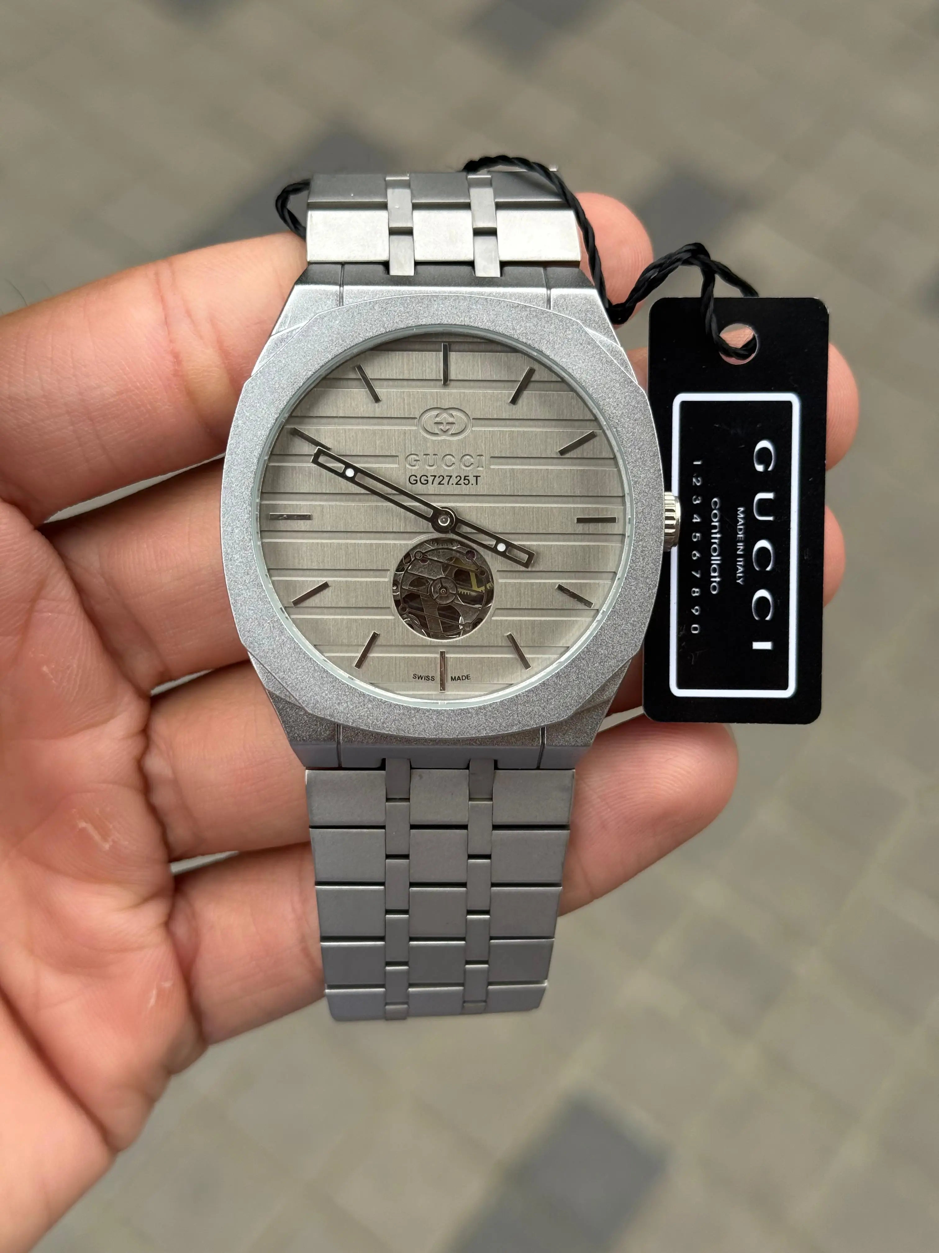 Gucci Tourbillon Automatic Silver Grey 