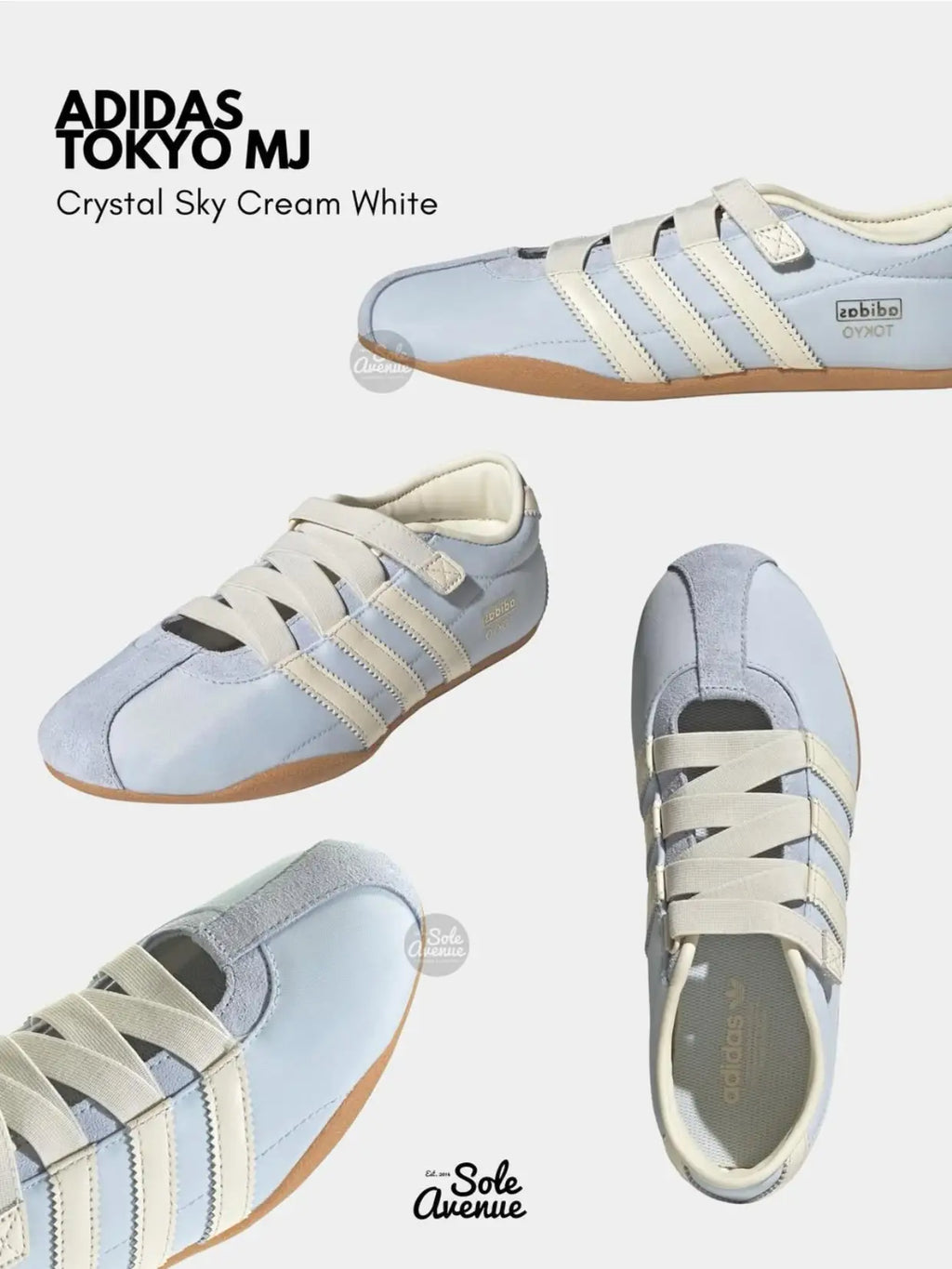 Adidas Tokyo Anfu Mary Jane MJ Crystal sky crema white  (432