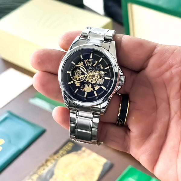 Rolex Automatic Silver Black 