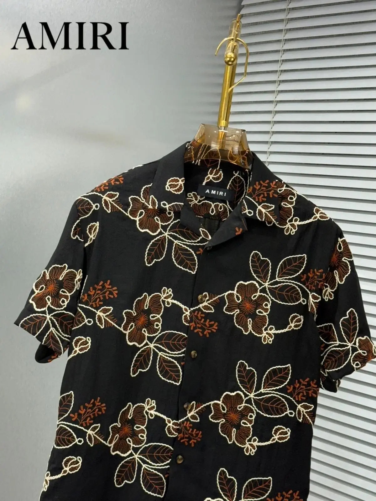 Amir_i Thread Embroidered Imported Exclusive Half Shirt (DN 623)