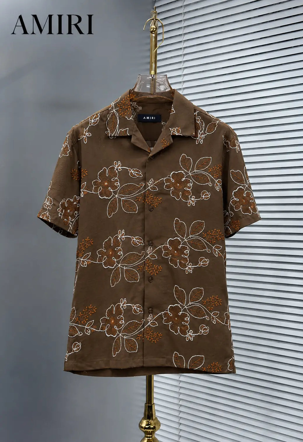 Amir_i Thread Embroidered Imported Exclusive Half Shirt (DN 623)