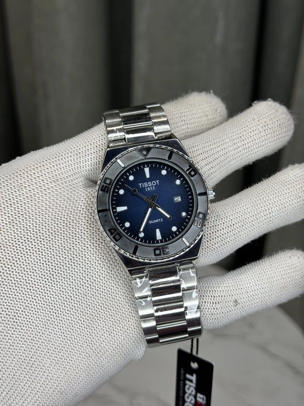 Tisso t Silver Blue Seastar Premium Watch