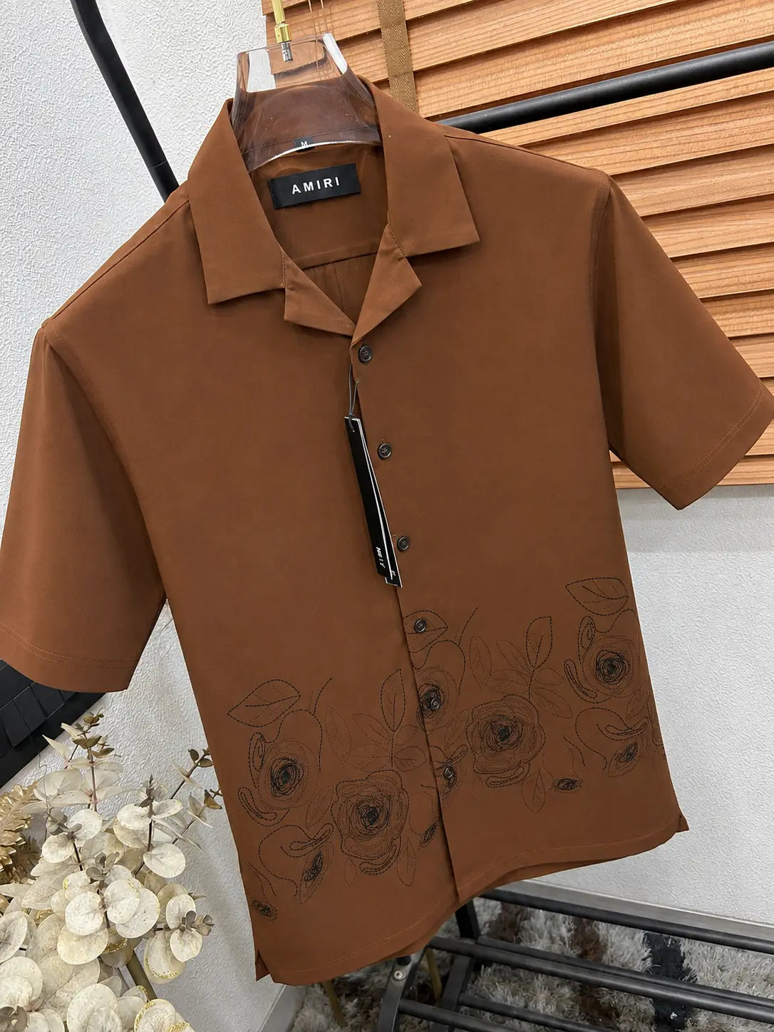 Amir_i Bottom Printed Imported Exclusive Linen Half Shirt (DN 625)