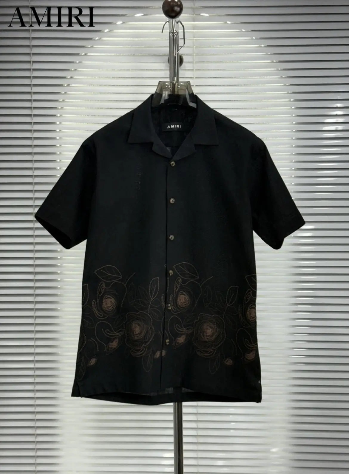 Amir_i Bottom Printed Imported Exclusive Linen Half Shirt (DN 625)