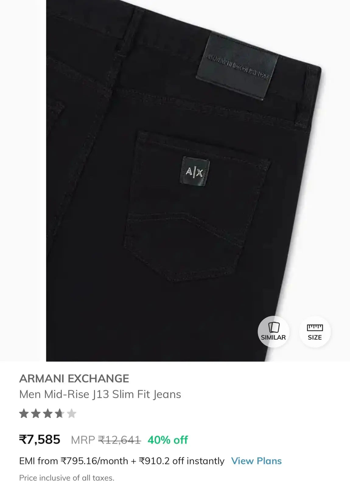Arman i Exchange Black Imported Denim