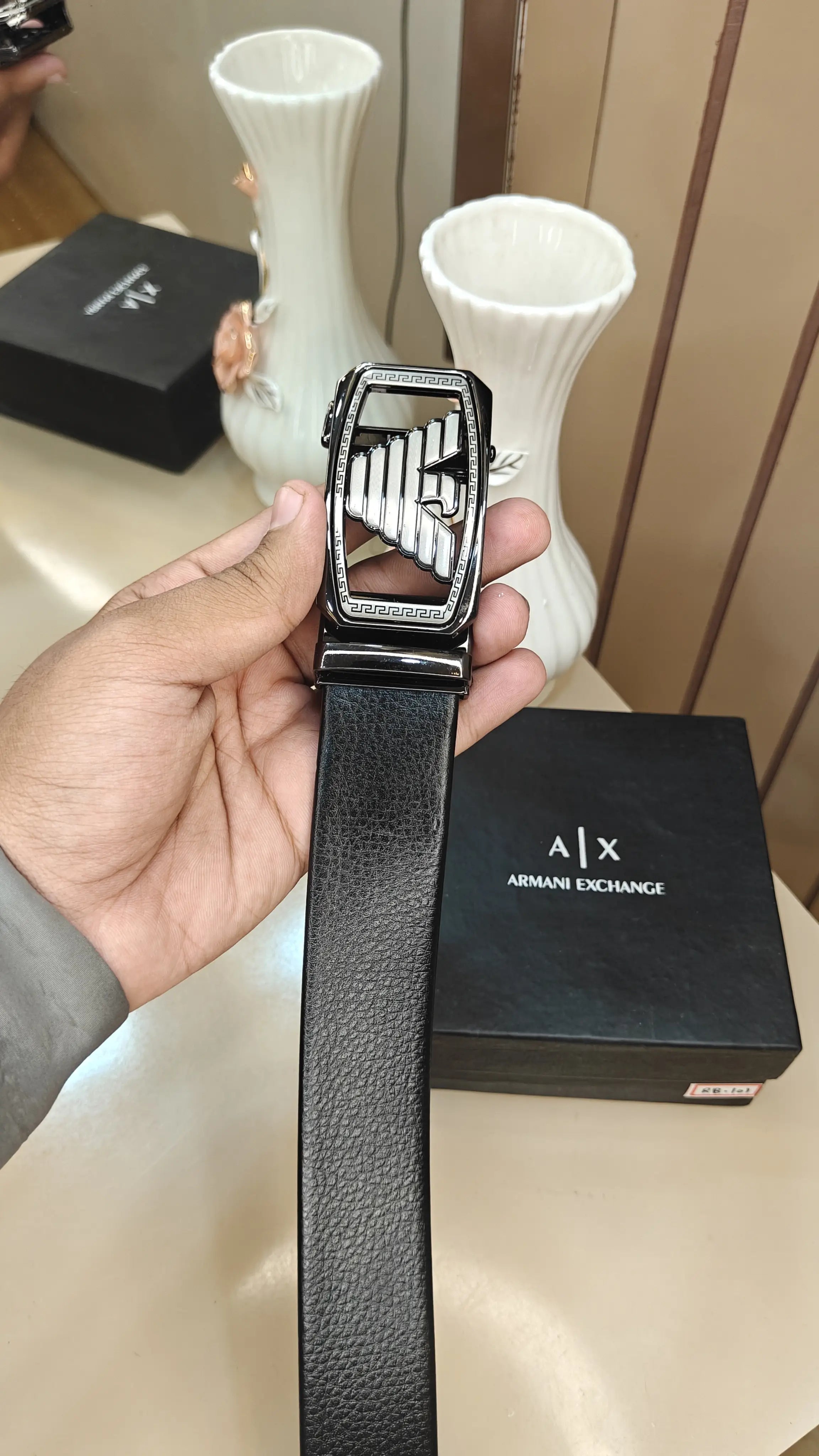 AX @RMAnI EXCHANGE PREMIUM QUALITY AUTO LOCK BELT WITH OG BOX AX-114