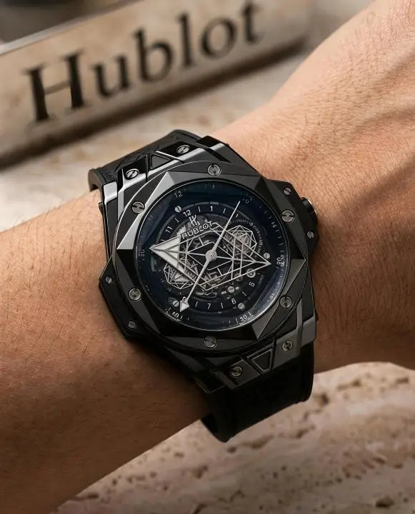 Hublot Big Bang Spider Full Black Silver Niddle