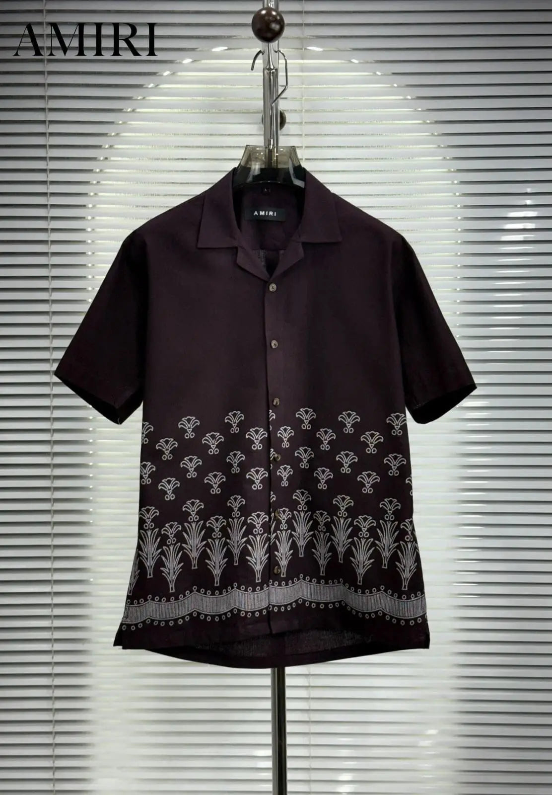 Amir_i Imported Exclusive Linen Printed Half Shirt (DN 626)