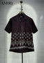 Amir_i Imported Exclusive Linen Printed Half Shirt (DN 626)