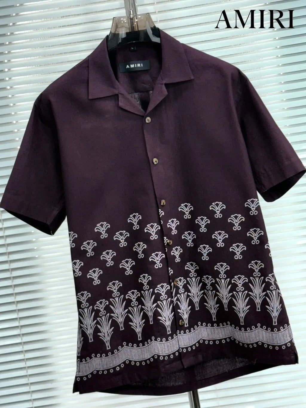 Amir_i Imported Exclusive Linen Printed Half Shirt (DN 626)