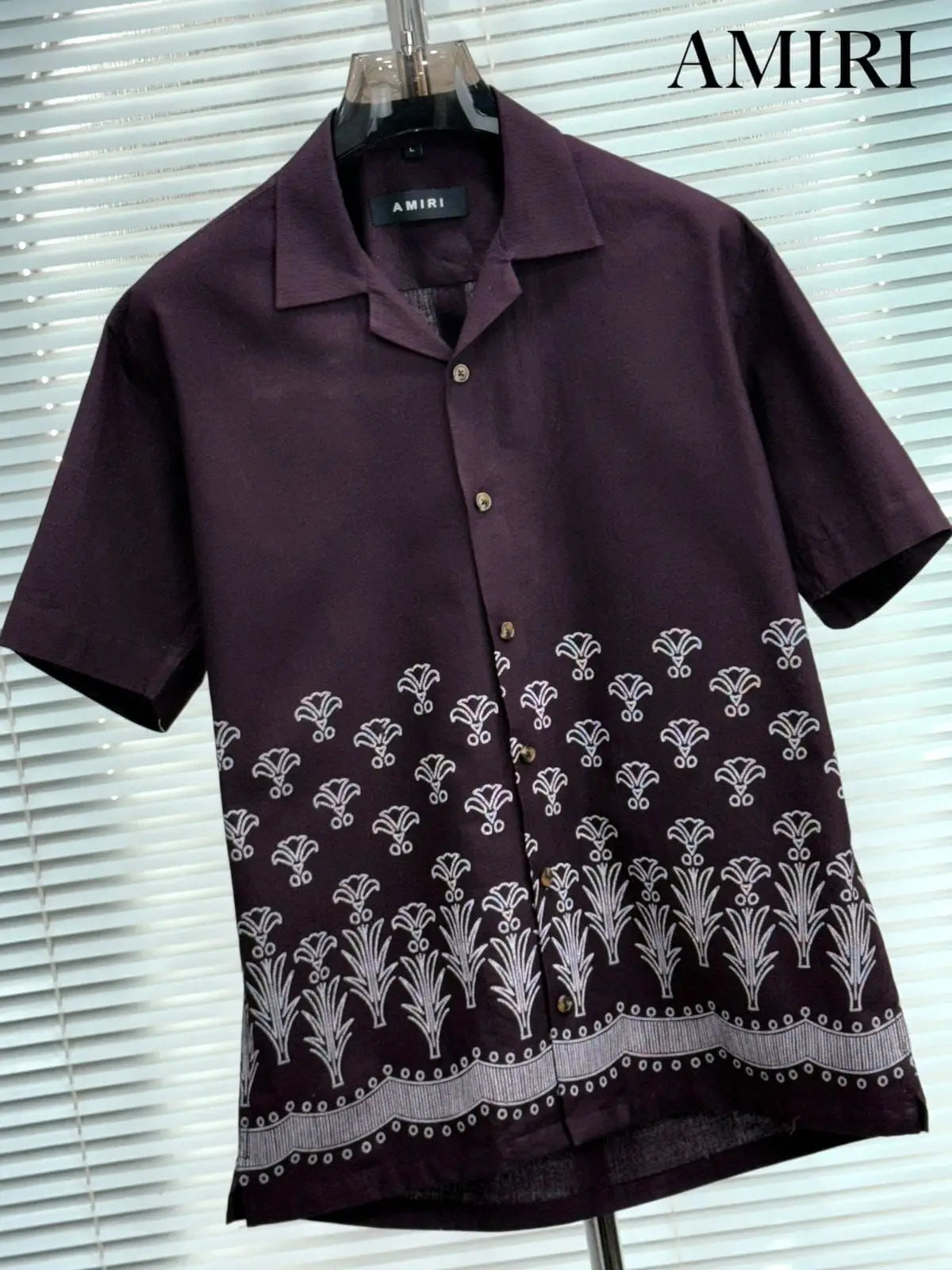 Amir_i Imported Exclusive Linen Printed Half Shirt (DN 626)