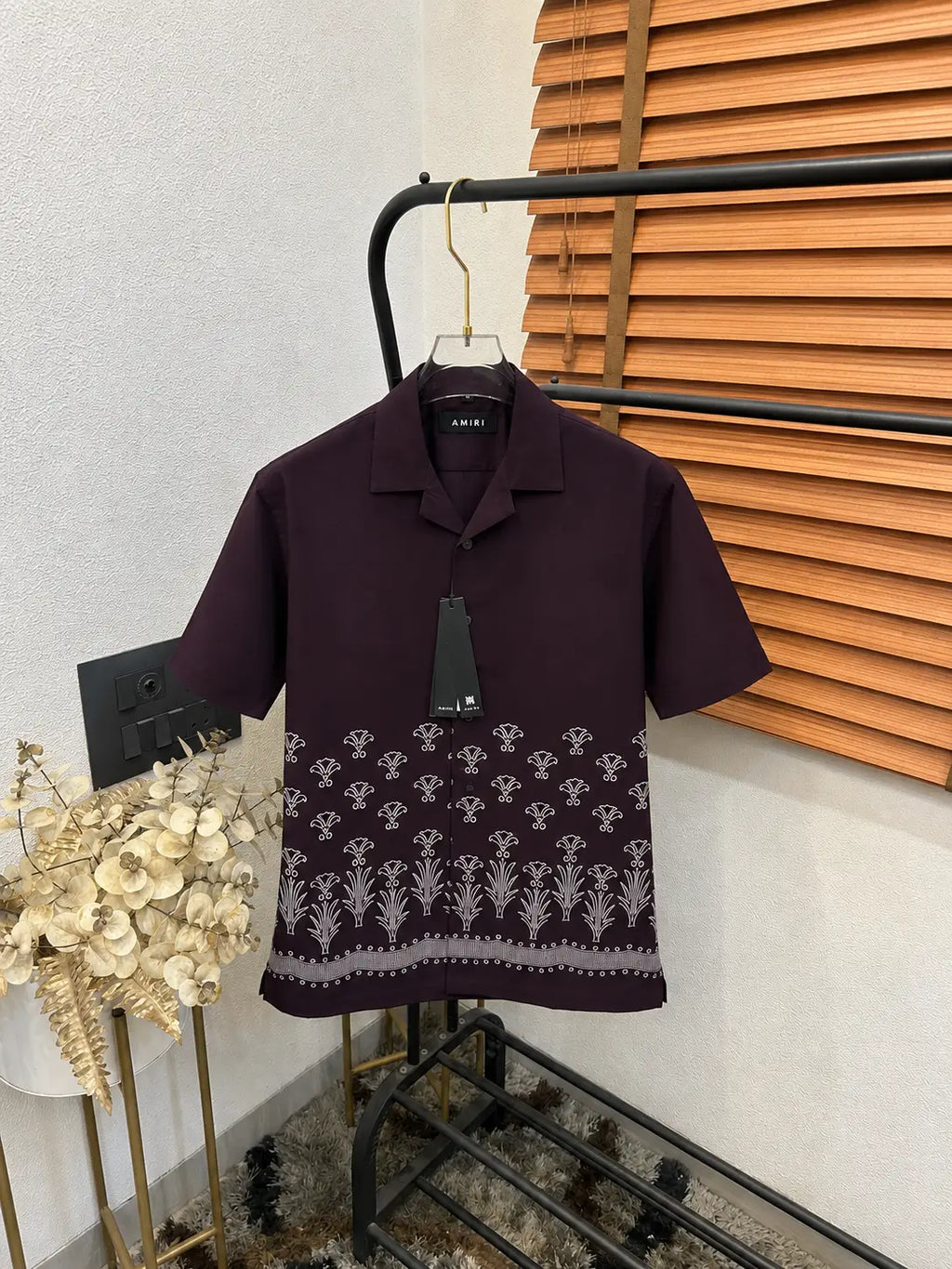 Amir_i Imported Exclusive Linen Printed Half Shirt (DN 626)