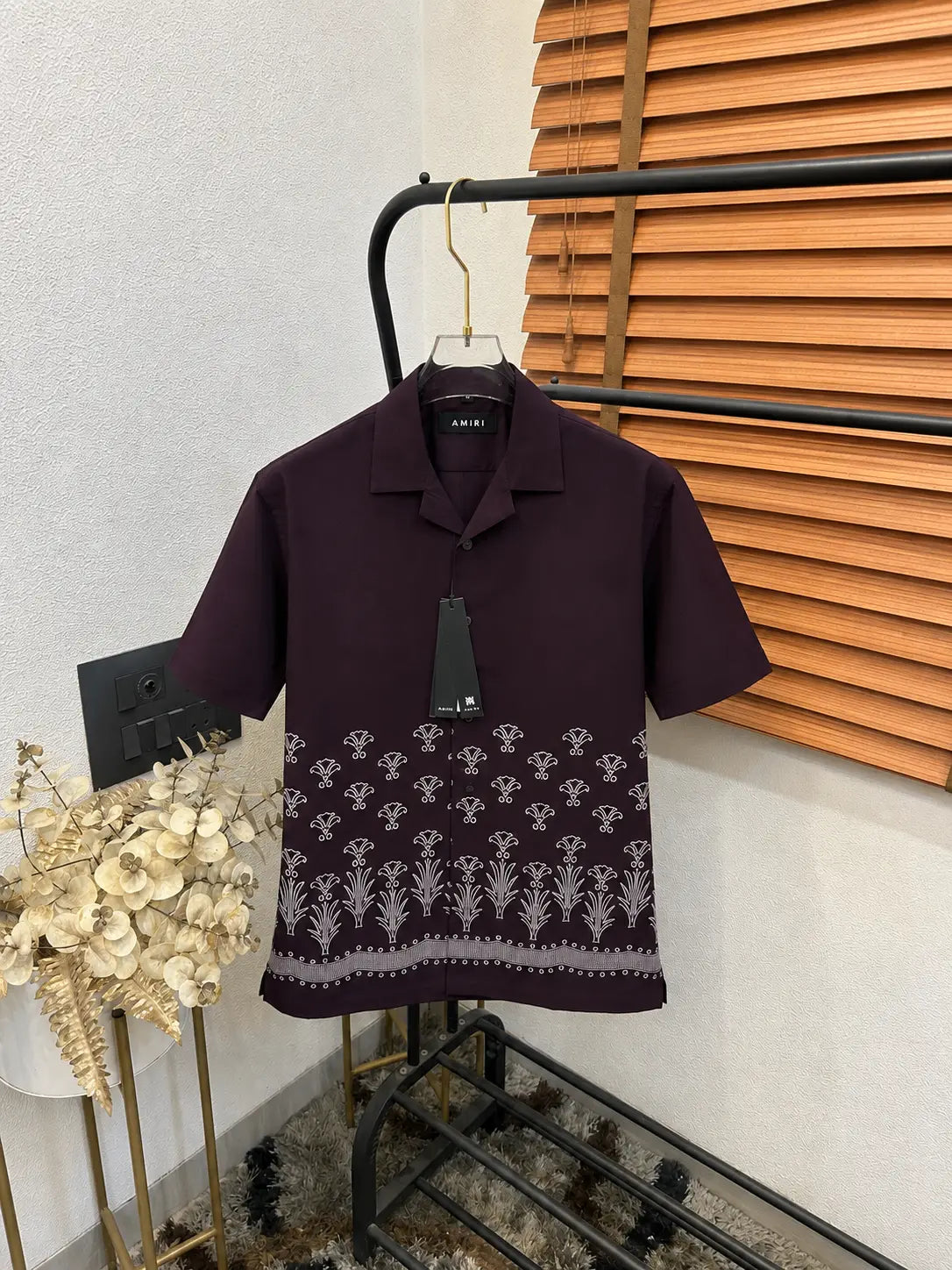 Amir_i Imported Exclusive Linen Printed Half Shirt (DN 626)