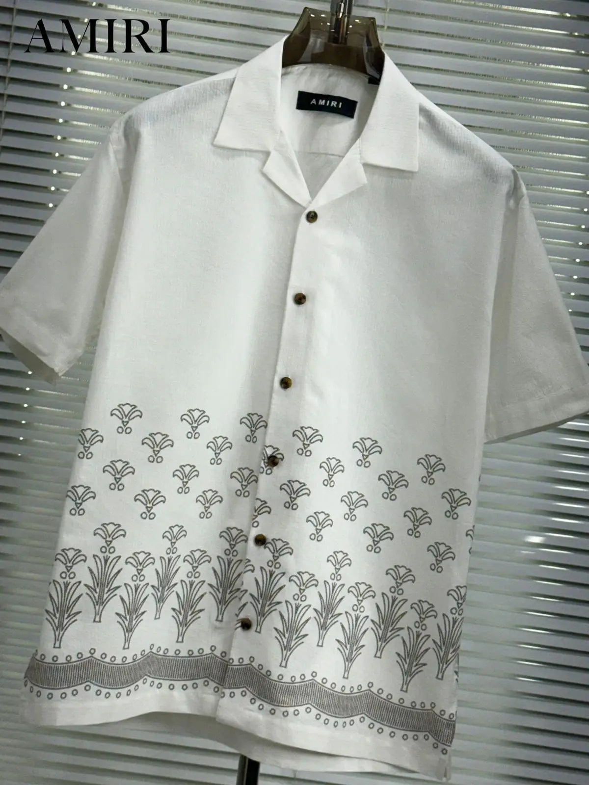 Amir_i Imported Exclusive Linen Printed Half Shirt (DN 626)