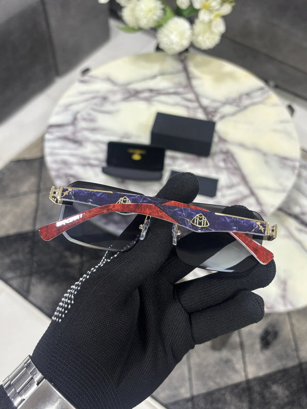 Maybach 7348 Navy Blue / Red