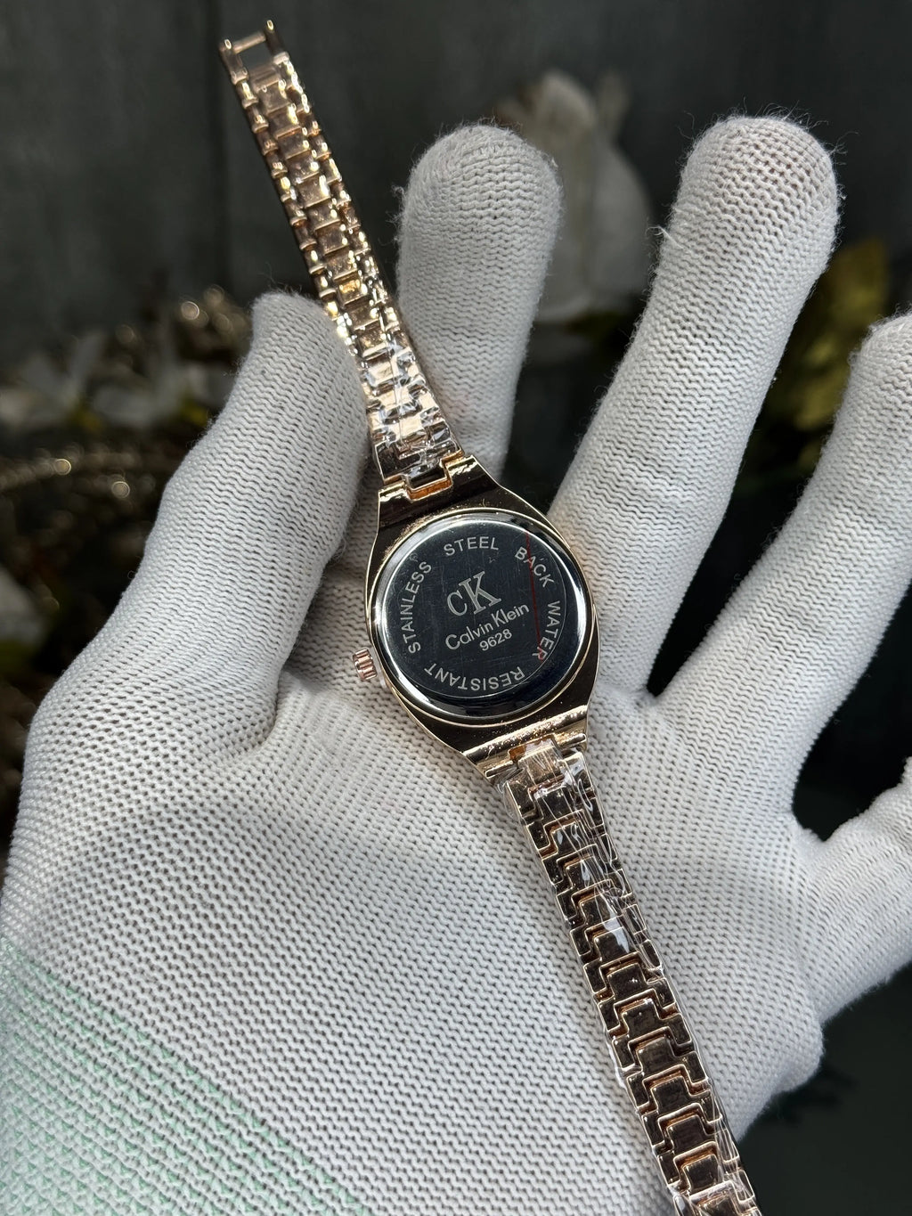 Calvin Klei n Oval Copper Blue Premium Watch
