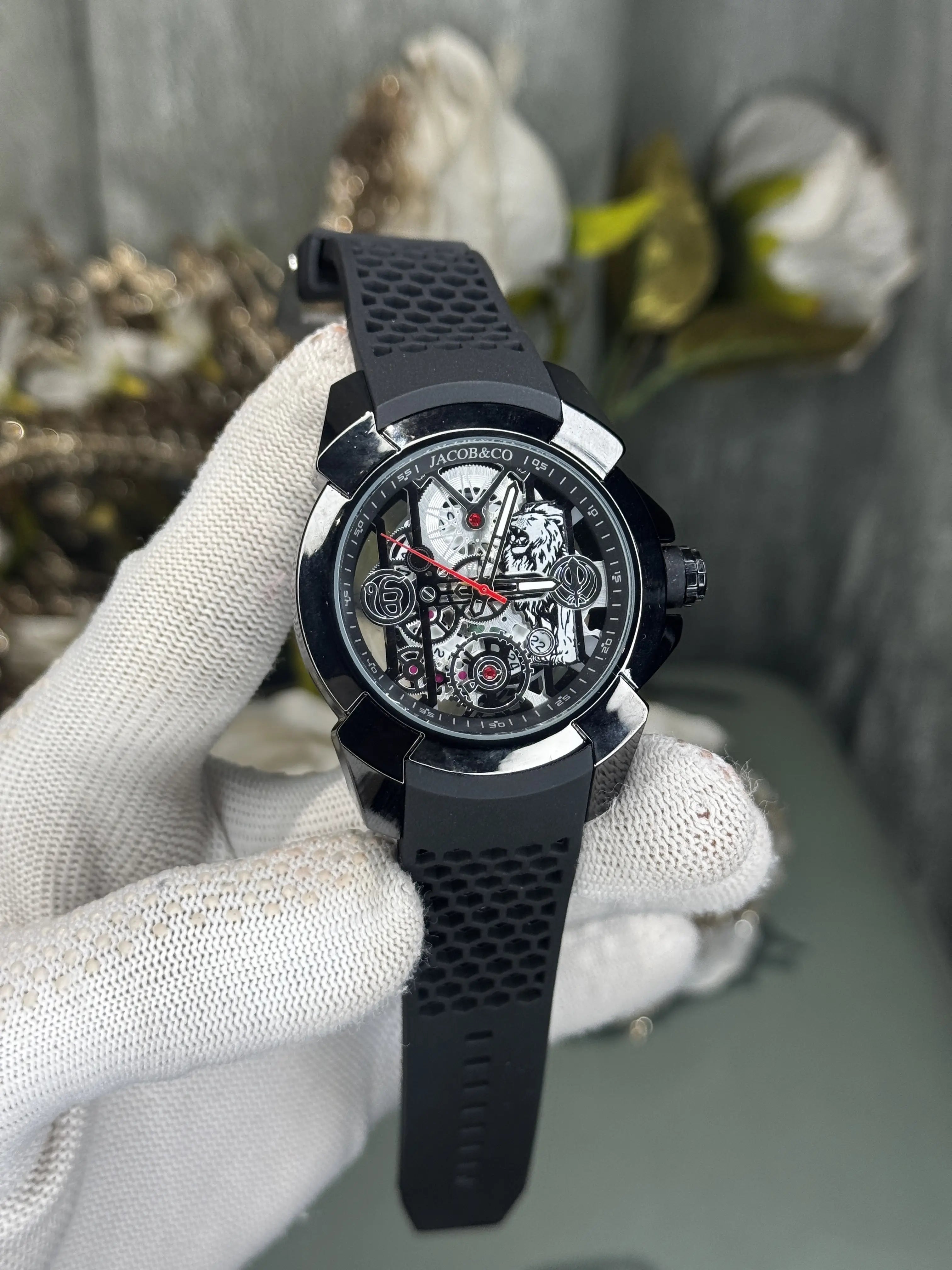 Jacob&Co. Sher E Punjab All Black Premium Quartz Watch