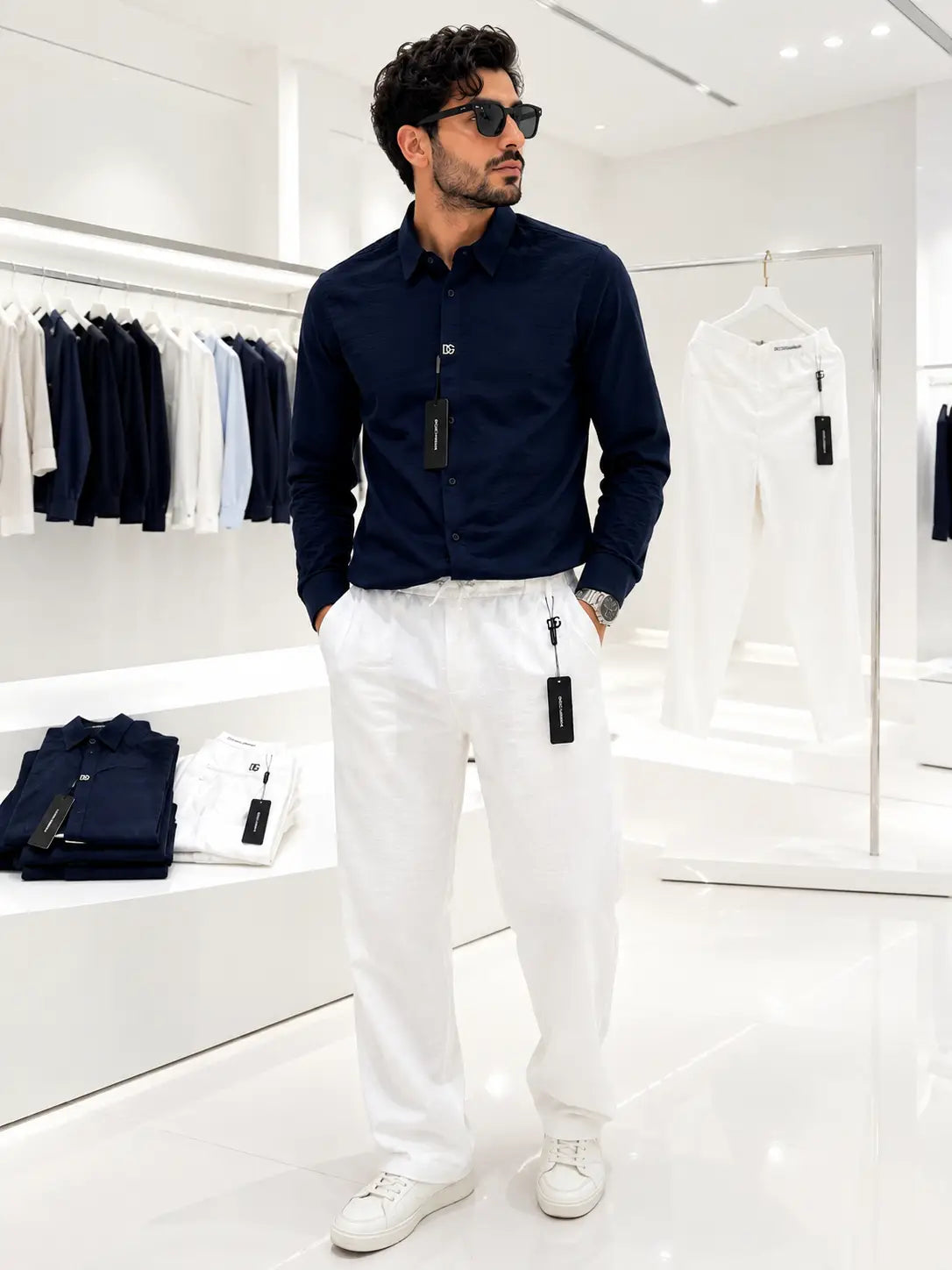 Dolce&Gabban a Blue White Italian Imported Combo Main image
