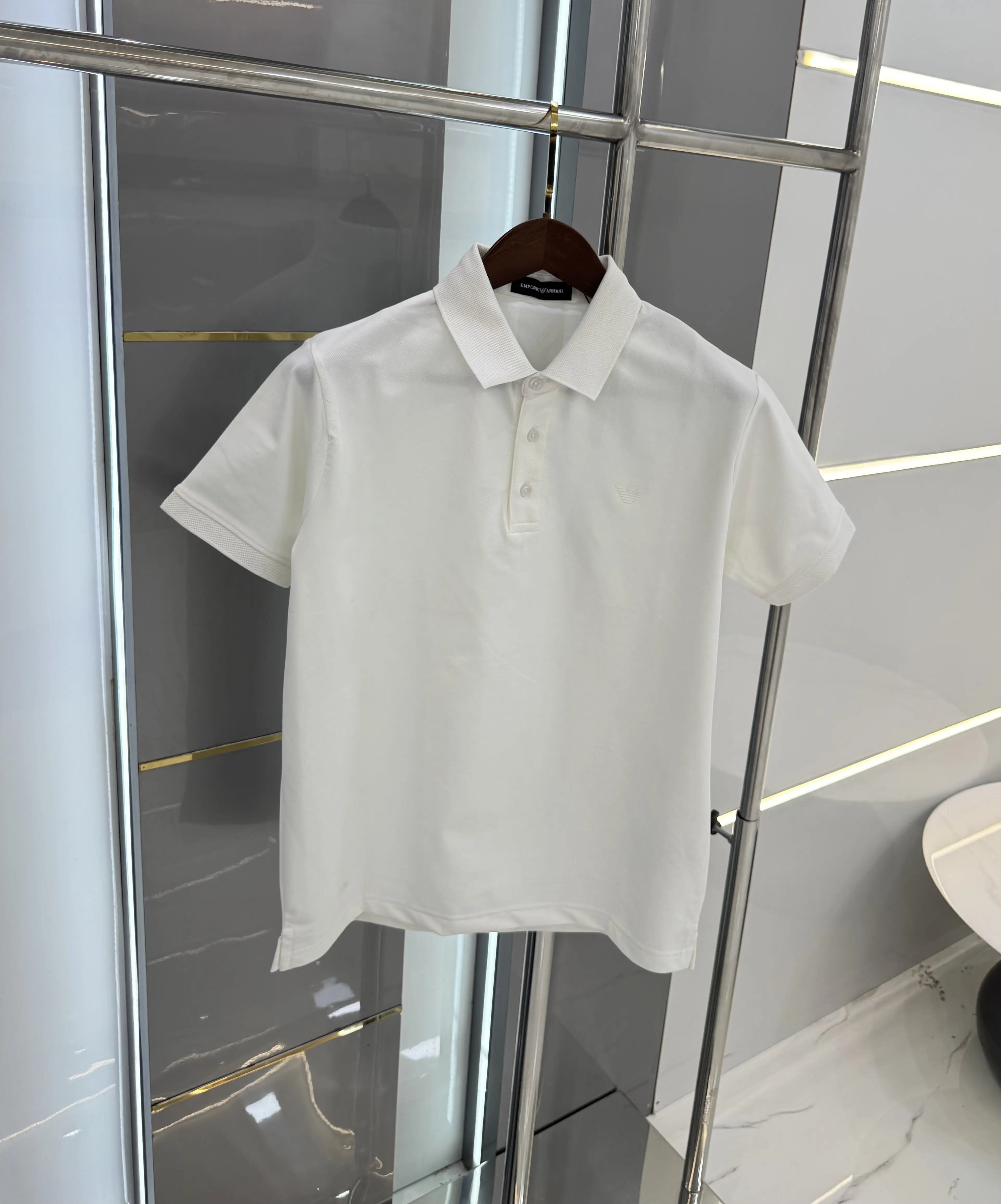 Emporio Arman i White Logo Work Premium Polo T-shirt Secondary image