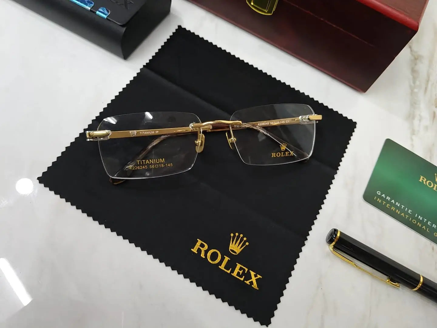 ROLEX TITANIUM IP K226245 ULTRA LUXURY FRAME WITH ALL ACCESSORIES KIT 