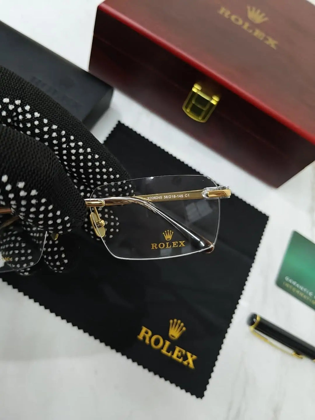 ROLEX TITANIUM IP K226245 ULTRA LUXURY FRAME WITH ALL ACCESSORIES KIT 