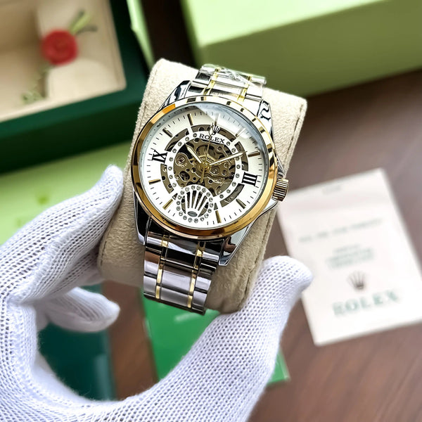 Rol_ex Automatic Two Tone White 