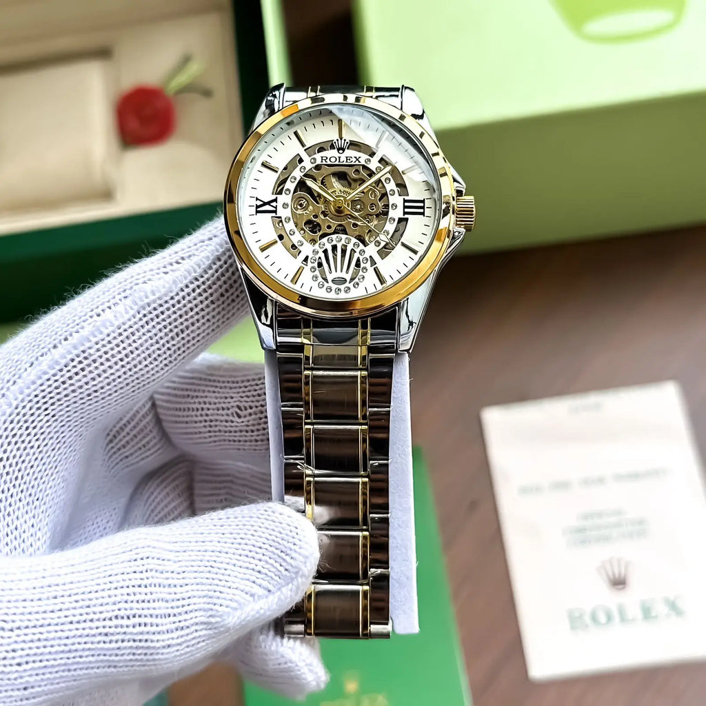 Rol_ex Automatic Two Tone White 