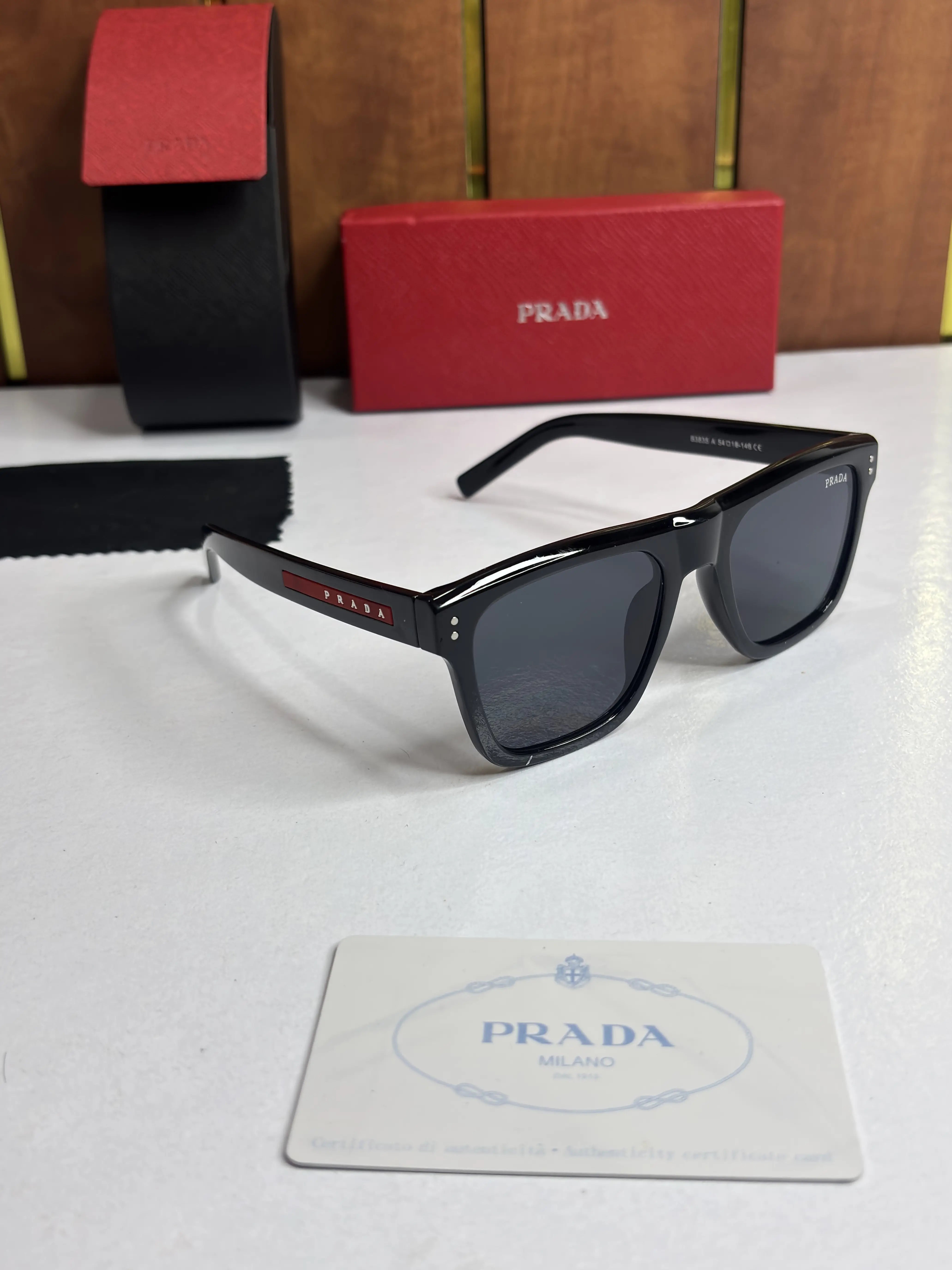 Prada 3835 Glossy Black Secondary image