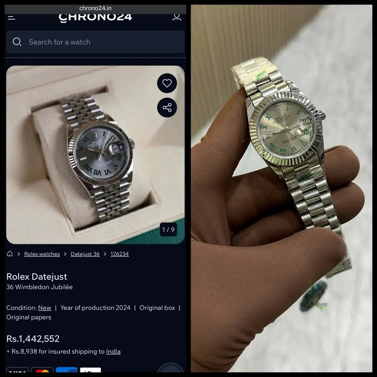 Rolex Datejust 36 – Wimbledon Dial