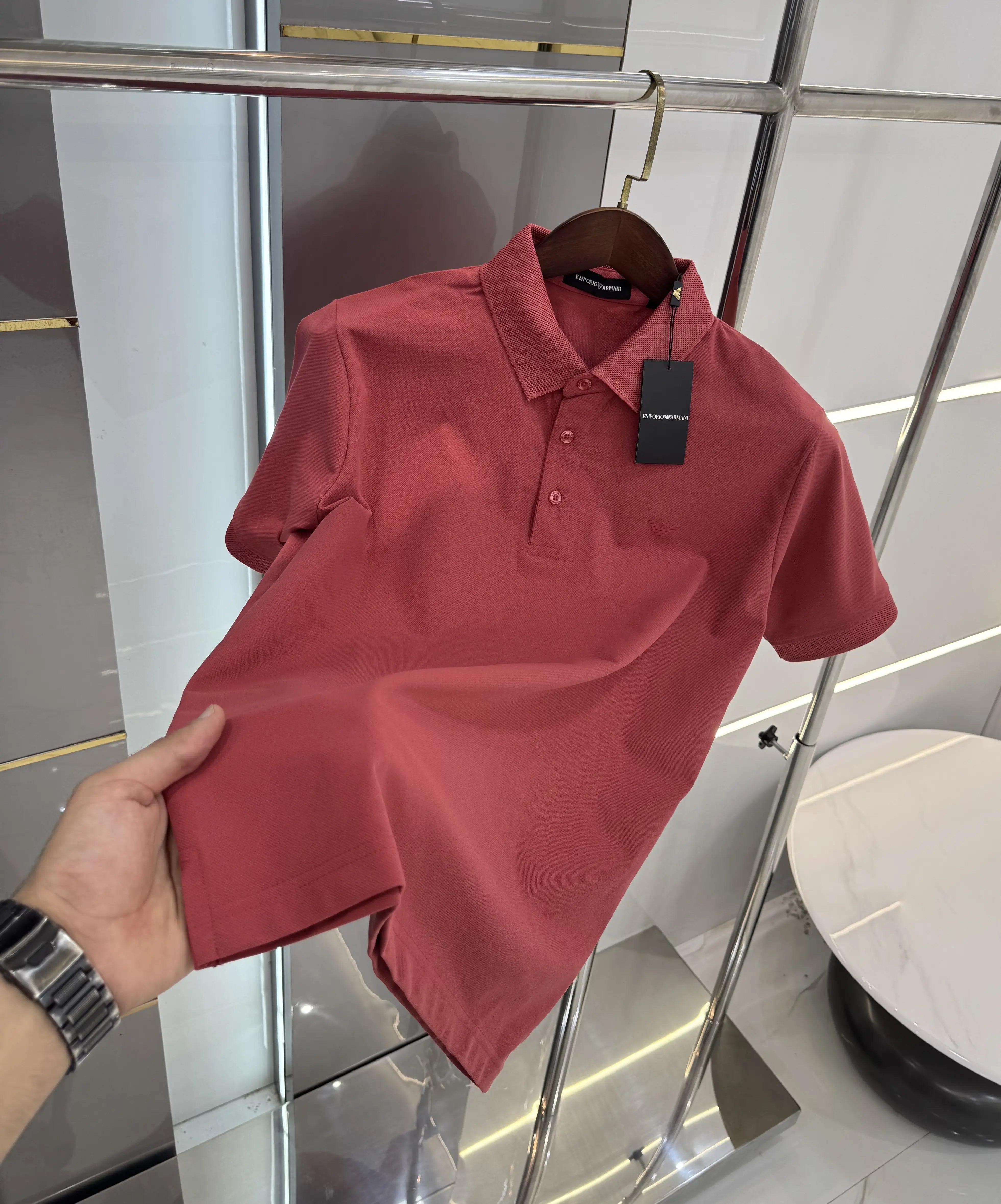 Emporio Arman i Milange Logo Work Premium Polo T-shirt Main image