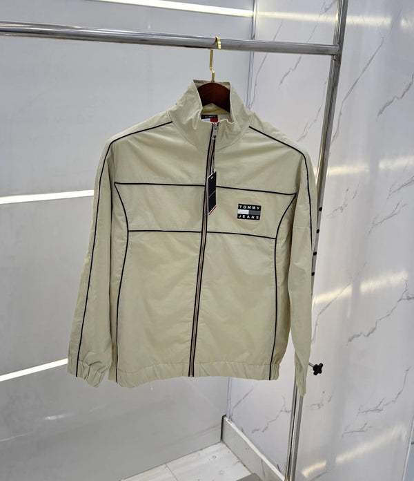 Tomm y Hilfige r Beige Imported Premium WindBreaker Jacket