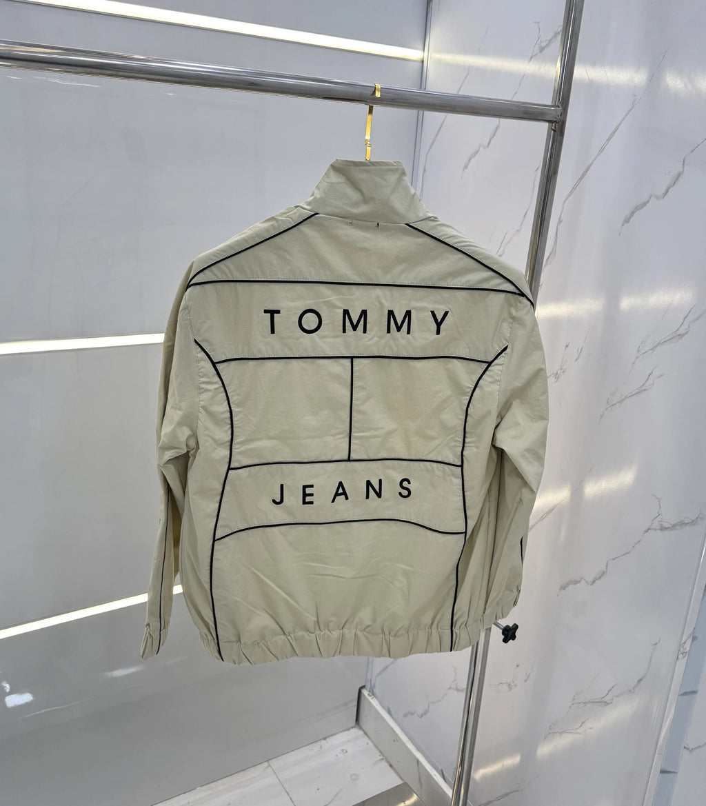 Tomm y Hilfige r Beige Imported Premium WindBreaker Jacket