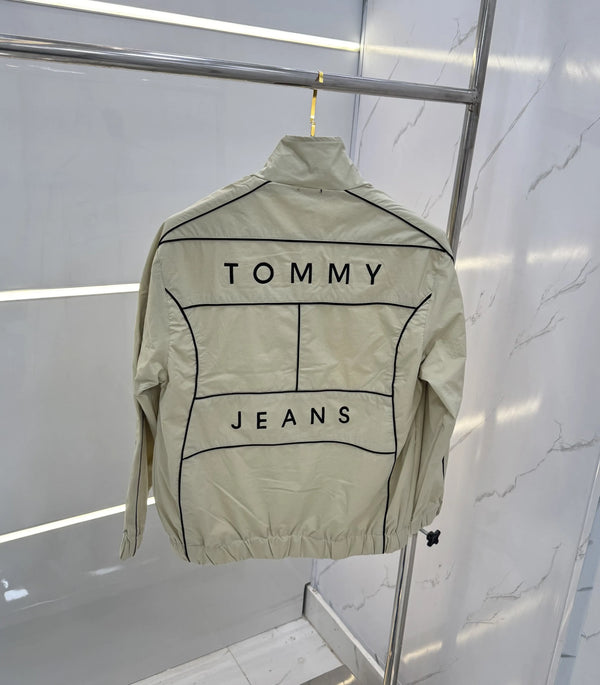 Tomm y Hilfige r Beige Imported Premium WindBreaker Jacket