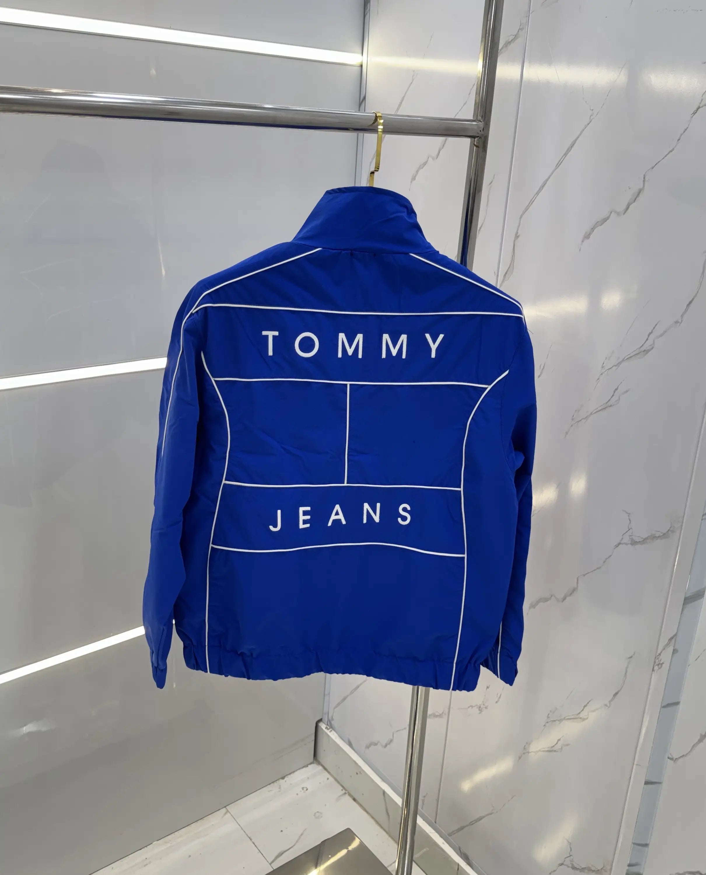 Tomm y  Hilfige r Blue Imported Premium WindBreaker Jacket