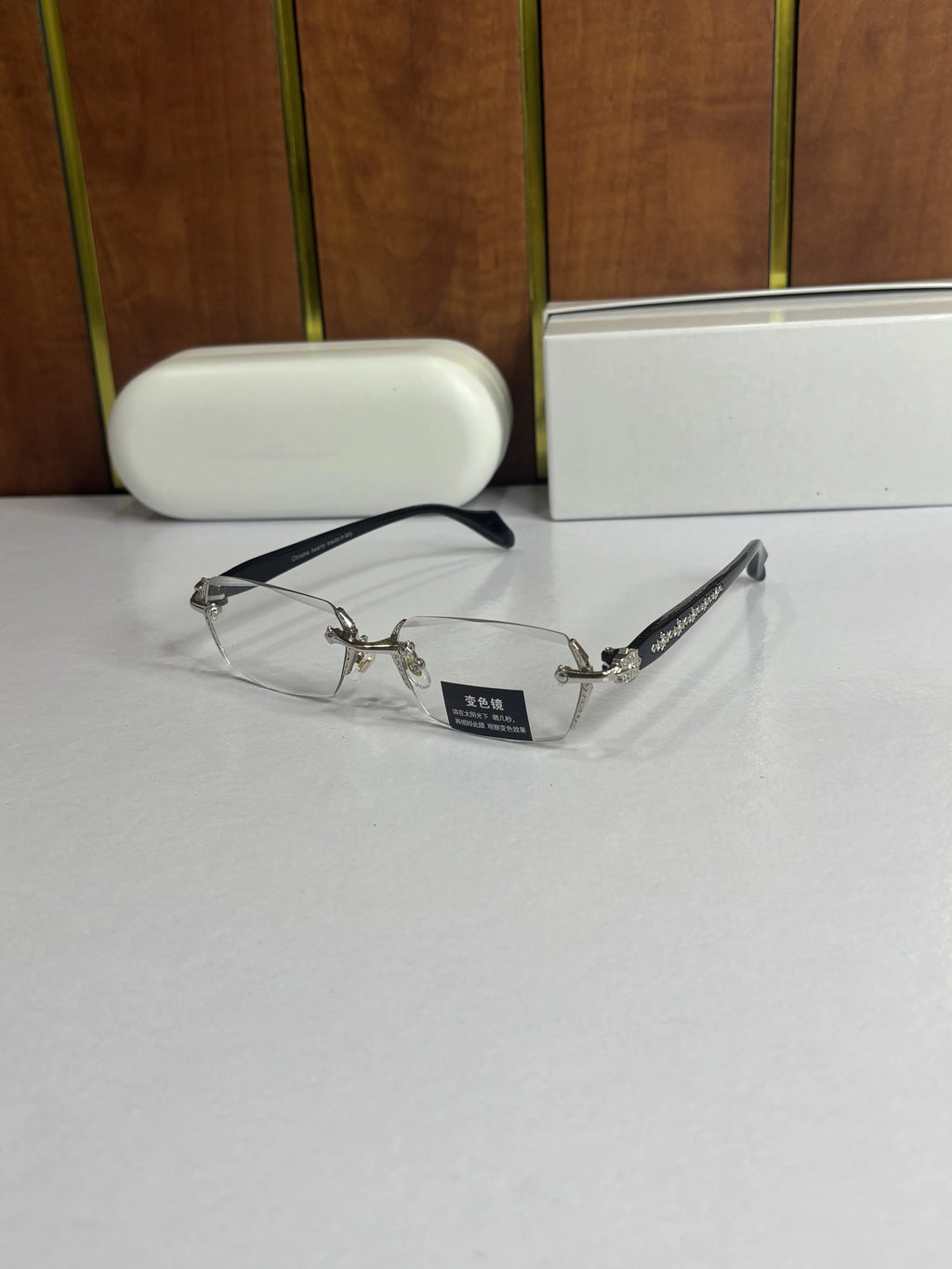 Chrome Hearts Old Money Frameless Silver