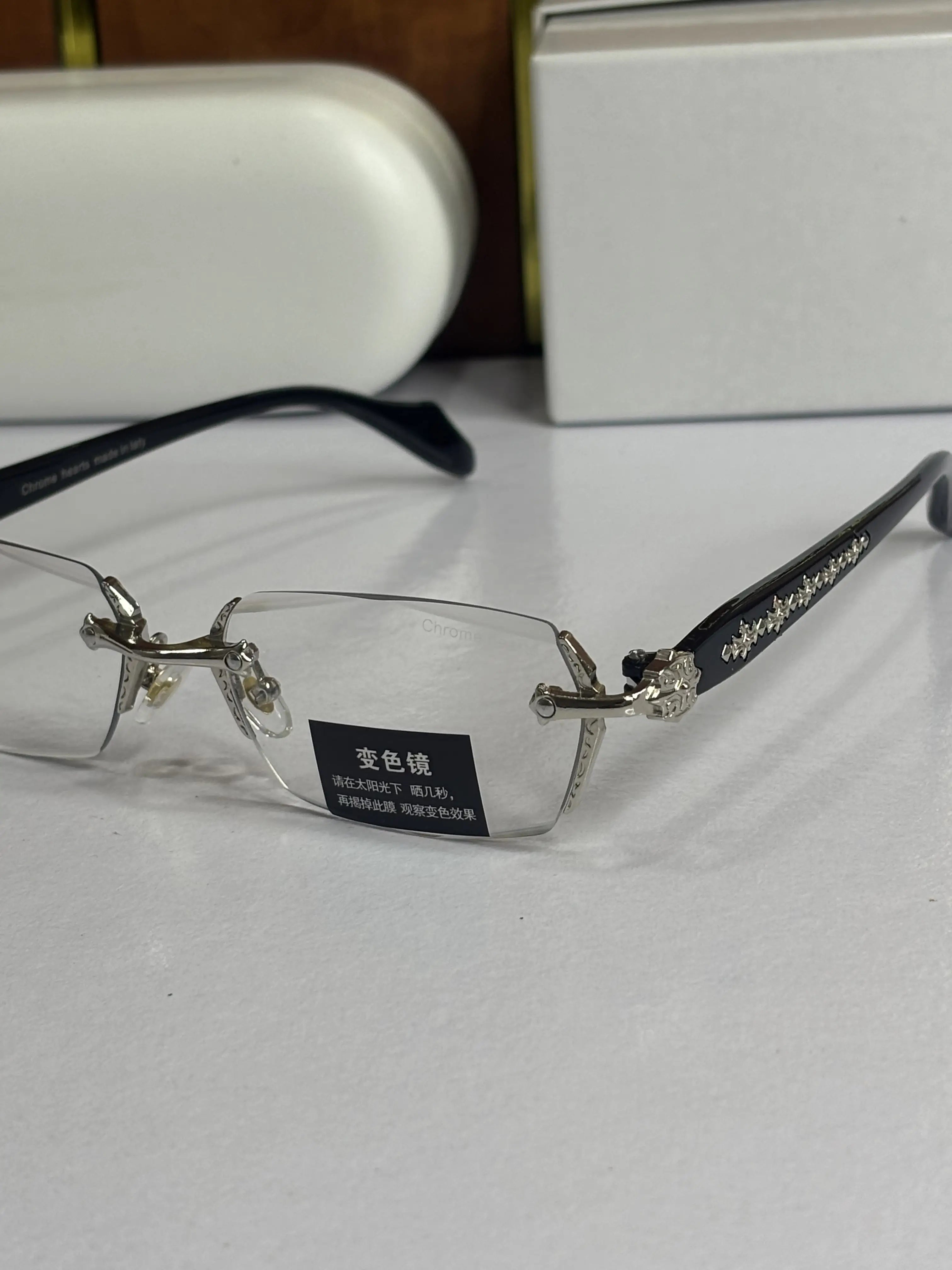 Chrome Hearts Old Money Frameless Silver